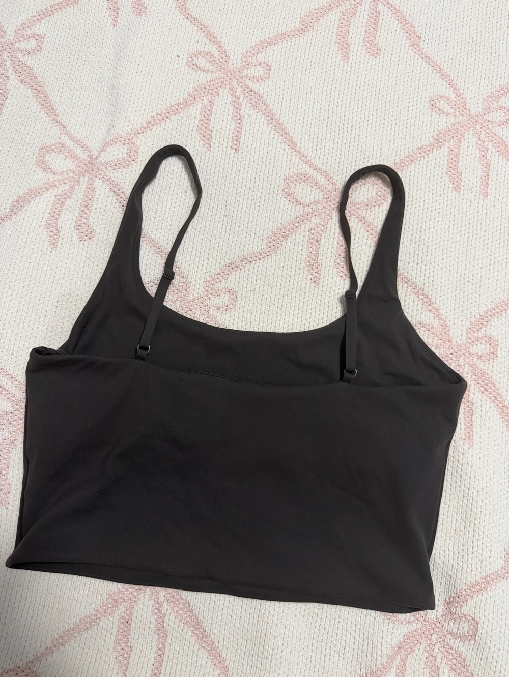 Athleta Black Crop Tank Top - Picture 2 of 2
